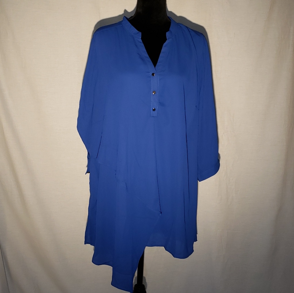 Asymmetrical Button Down Top